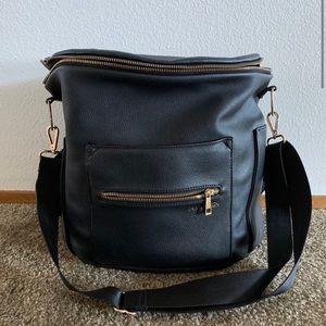 Black fawn original design diaper bag